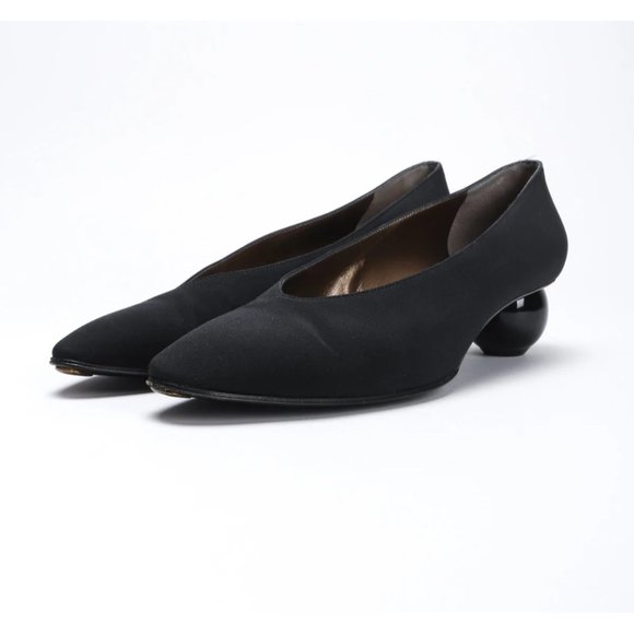 Vintage Saint Laurent Sculpted‎ Ball Heels - Size - Picture 1 of 8